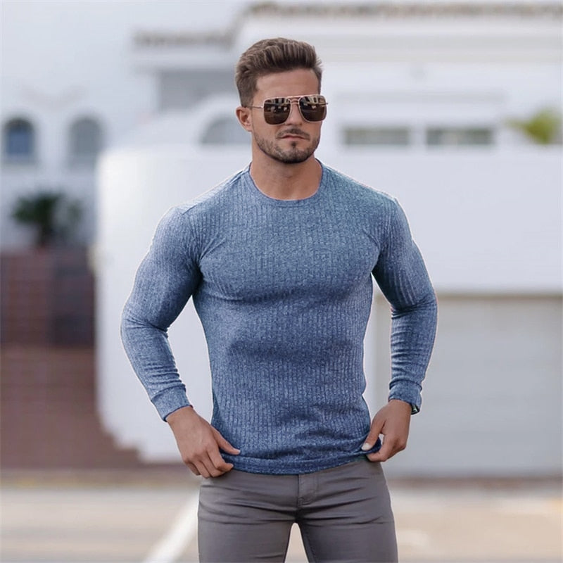 New Fashion Winter Hooded Sweater Men Warm Turtleneck Mens Sweaters Slim Fit Pullover Men Classic Sweter Men Knitwear Pull Homme