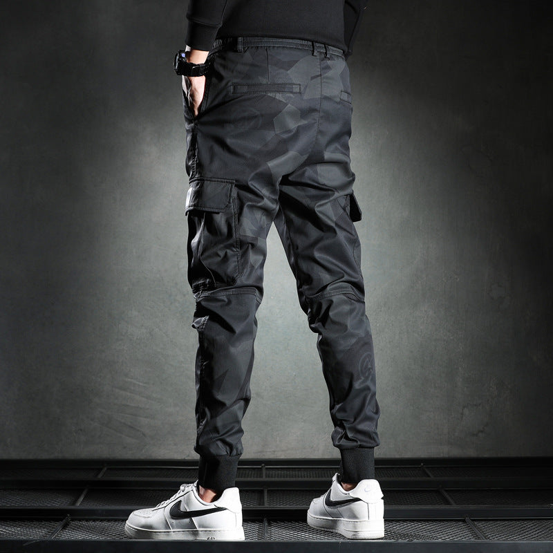 Sweatpants Men Camouflage Elasticity Military Cargo Pants Dr