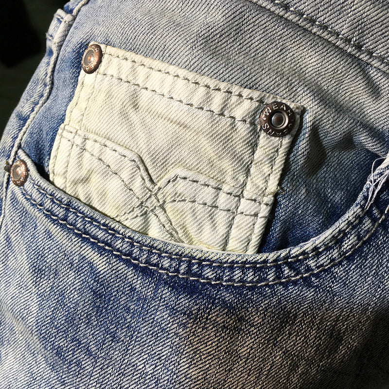 DIESEL European and American-Style Retro Jeans with Holes