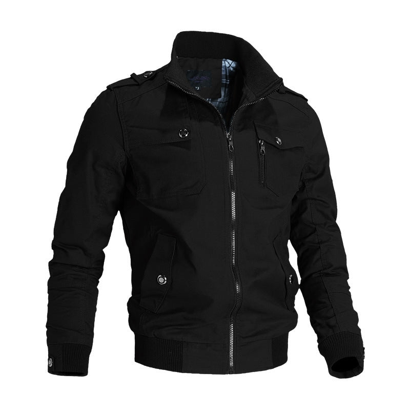 Casual Youth Stand Collar Spring and Autumn Men's Jacket