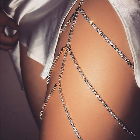 Women's Leg Bracelet Body Chains Leg Body Thry Chain Цепь Тела