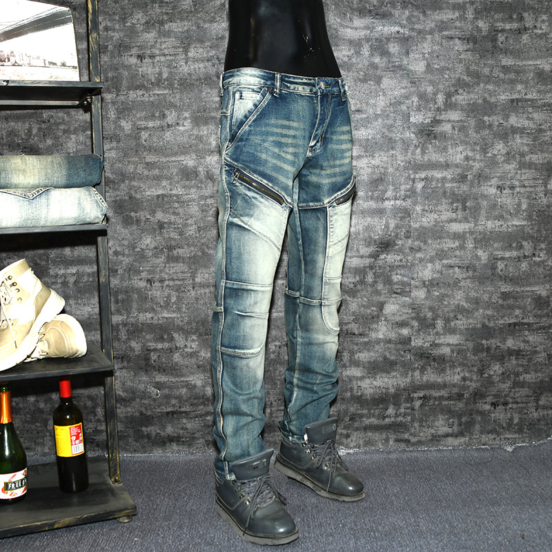 DIESEL Pencil Pants Biker Jeans for Autumn and Winter