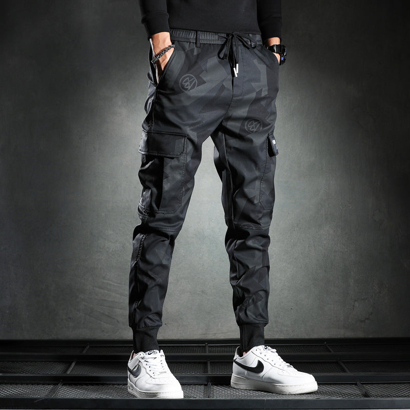 Sweatpants Men Camouflage Elasticity Military Cargo Pants Dr