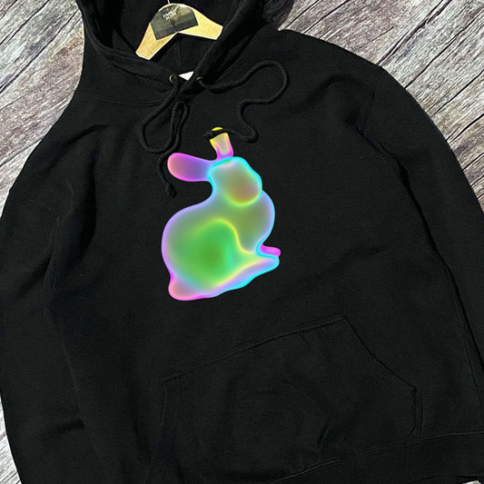 Super Popular INS Luminous Rabbit Hoodie for Men and Women