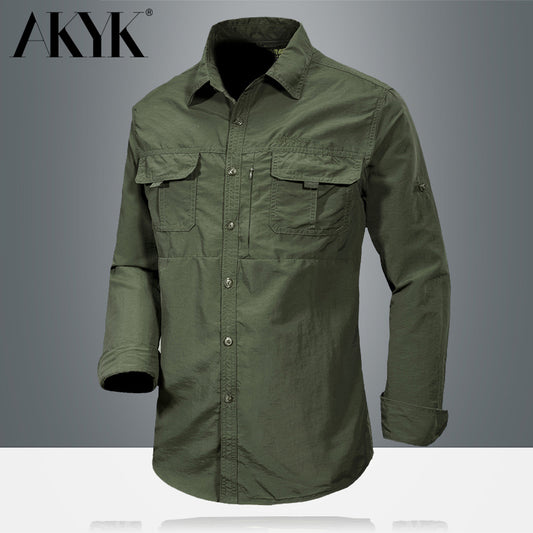 Battlefield Waterproof Military Style Men Long Sleeve Shirt