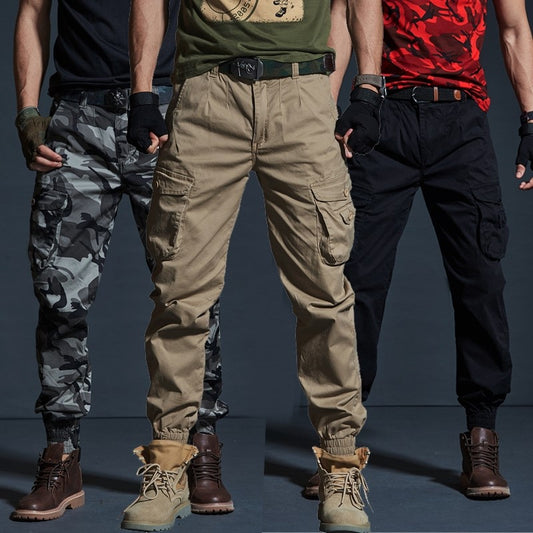 Outdoor Cargo Pants For Men Mens Trousers Casual Retro Black