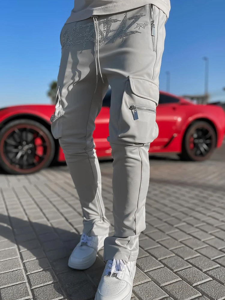 Men's Track Pants Slim Trousers Sport Tracksuit Men Fashion