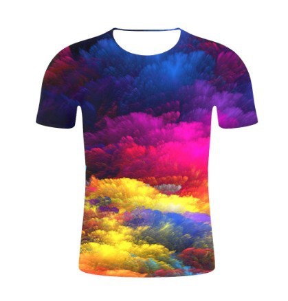 Fashion Men's Printed Short Sleeve Top