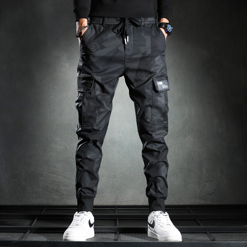 Sweatpants Men Camouflage Elasticity Military Cargo Pants Dr