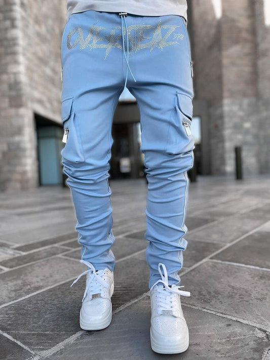 Men's Track Pants Slim Trousers Sport Tracksuit Men Fashion