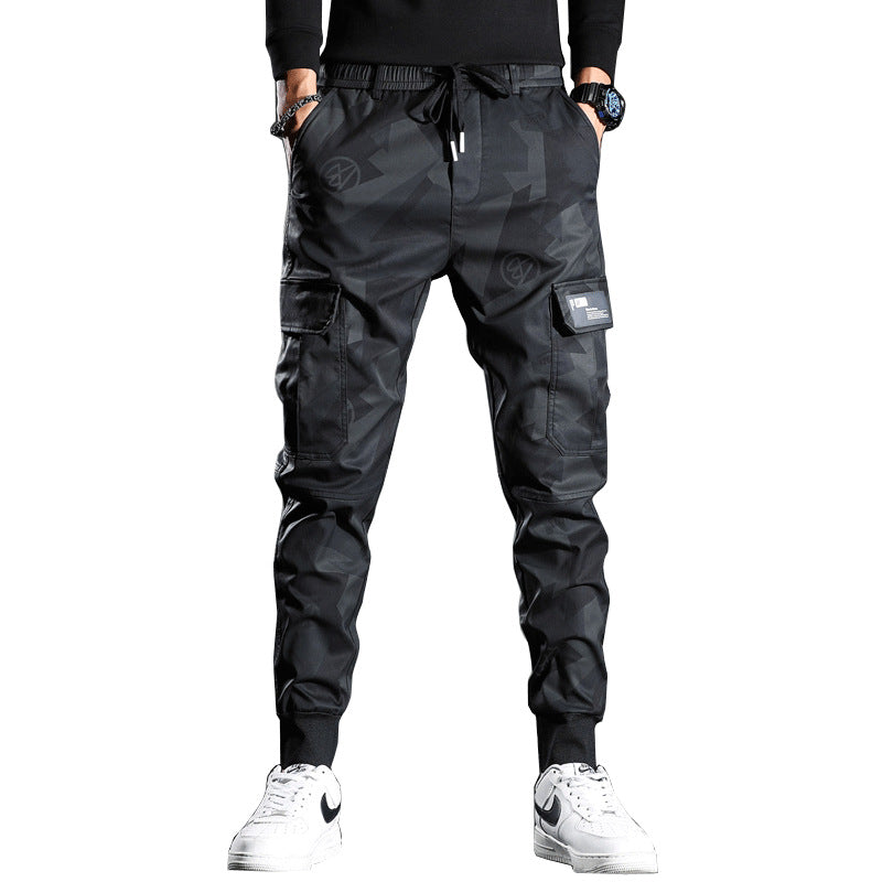 Sweatpants Men Camouflage Elasticity Military Cargo Pants Dr