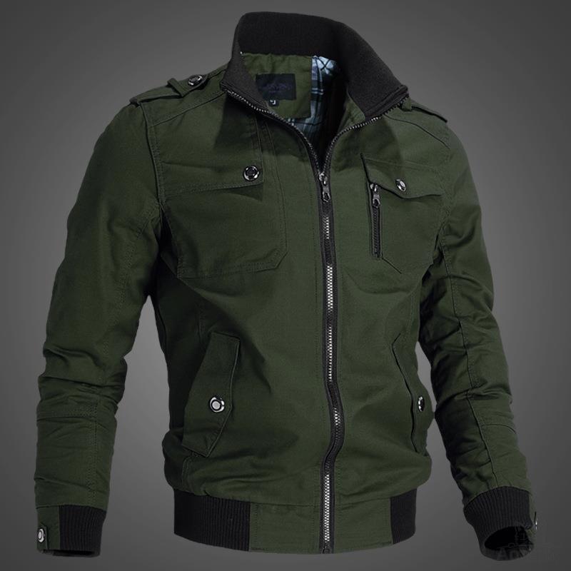 Casual Youth Stand Collar Spring and Autumn Men's Jacket