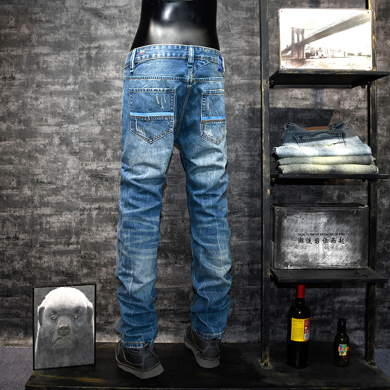 DIESEL Second-Power American-Style Worn Jeans